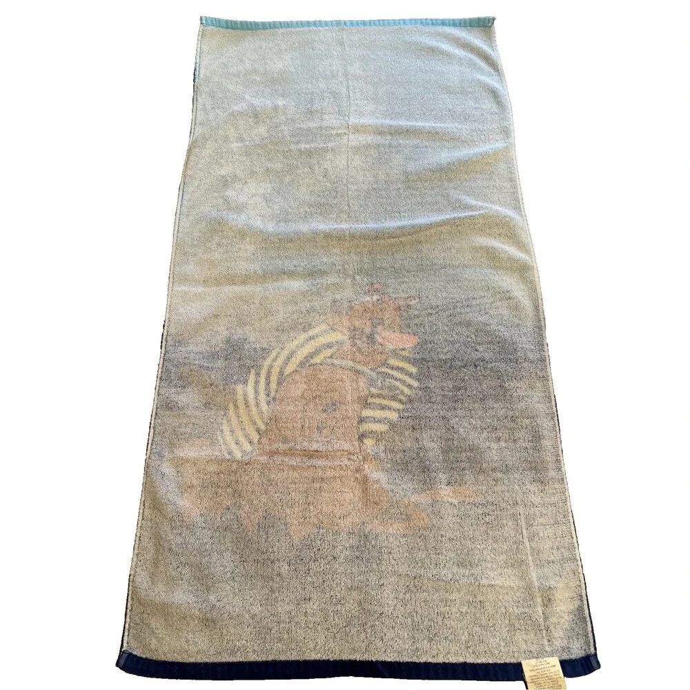 Scooby-Doo Beach Bath Towel Vintage 21.5